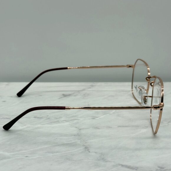 Ray Ban Eyeglasses Frames RB3694V 3094 Rose Gold Hexagonal RX 53-20-140 w/ Case - Picture 9 of 15